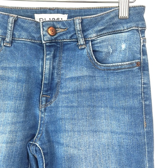 DL1961 Margaux Stealth Distressed Instaculpt Ankle Skinny Jeans - Picture 4 of 11